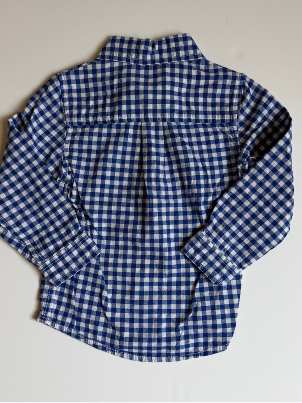 Bundle Cat & Jack and Crewcuts Boys Size 3T Gingham Button Down Shirts - Picture 3 of 15